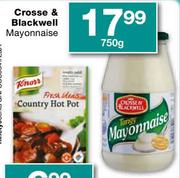Crosse & Blackwell Mayonnaise-750g