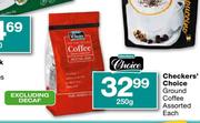 Checkers Choice Ground Coffee Assorted-250g Each