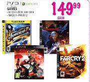 PS3/XBOX 360 Games-Juiced 2, Devil May Cry 4, SBK 2011, Farcry-Each2