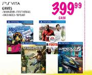 PSVITA Games-Modnation, FIFA Football, Uncharted, Wipeout-Each