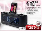 Sansui iPod Dock/Clock Radio (iPO1000)