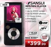 Sansui MP3/MP4 Player-4GB (MP204)