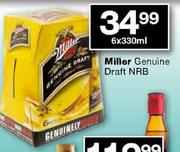 Miller Genuine Draft NRB-6 x 330ml