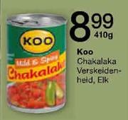 Koo Chakalaka Verskeidenheid Elk-410g