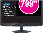 Samsung Wide LCD Monitor-18.5"