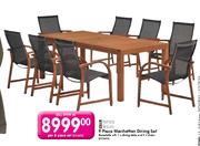 Terrace Leisure 9 Piece Manhattan Dining Set