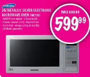 Samsung Metallic Silver Electronic Microwave Oven-20ltr