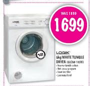 Logik White Tumble Dryer-5kg