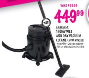 Logik 1700W Wet and Dry Vacuum Cleaner-VAC HTX22E