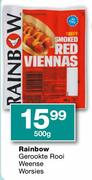 Rainbow Gerookte Rooi Weense Worsies-500g