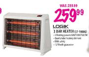Logik 3 Bar Heater (LT-1800Q)
