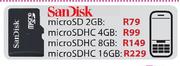 SanDisk MicroSDHC-4GB
