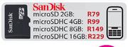 SanDisk MicroSDHC-8GB