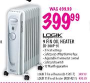 Logik 9 Fin Oil Heater (D-200P-9)