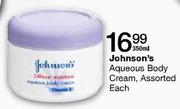 Johnson's Aqueous Body Cream-350ml
