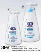 E45 Endless Moisture Fragrance-Free Body Lotion-200ml