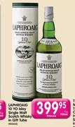 Laphroaig 10 Yo Islay Single Malt Scotch Whisky In Gift Tube-1 x 750ml