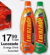 Lucozade Energy Drink Assorted-1ltr