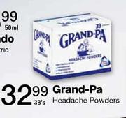 Grand-Pa Headache Powders-38's