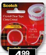 Scotch Crystal Clear Tape -19mm x 5m