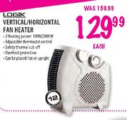 Logik Vertical/Horizontal Fan Heater