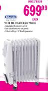 DeLonghi 9 Fin Oil Heater (KH-770920)