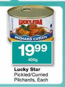 Lucky Star Pickled/Curried Pilchards-400g Each