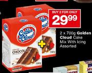 Golden Cloud Cake Mix With Icing Assorted-2x700g