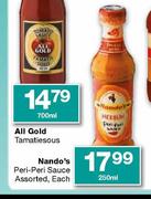 Nando's Peri-Peri Sauce Assorted-250ml Each