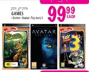 PSP Games Daxter, Avatar & Toy Story 3-Each 