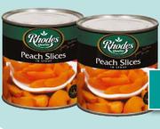 Rhodes Peach Slices/Halves In Syrup-825g