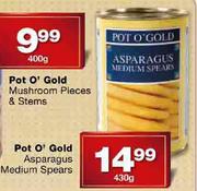Pot O' Gold Asparagus Medium Spears-430gm
