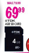 TDK 4GB SD Card