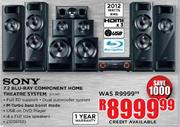 Sony 7.2  Blu-Ray Component Home Theatre system
