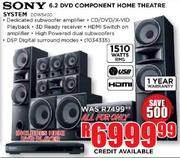 Sony 6.2 DVD Component Home Theatre System