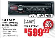 Sony Front Loading CD/MP3 Player