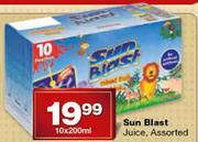 Sun Blast Juice Assorted-10x200ml