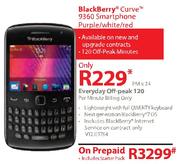 BlackBerry Curve 9360 Smartphone Purple/white/red