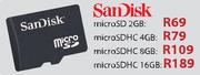 SanDisk microSDHC-8GB