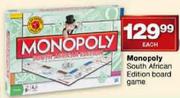 Monopoly South African Edition Board Game-Each