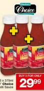 Checkers' Choice Sweet Chilli Sauce-3x375ml 
