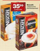 Nescafe Cappuccino Verskeidenheid-10's pack