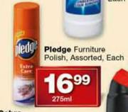 Pledge Furniture Polish, Assorted, Each-275ml