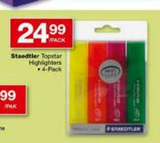 Staedtler Topstar Highlighters 4-Pack-Per Pack