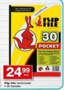 Flip File Vertoonleer 30 Sakkies-Elk