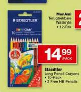 Staedtler Long Pencil Crayons 10-Pack-Per Pack