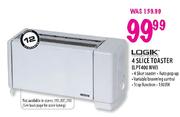Logik 4 Slice Toaster (LPT400NW)
