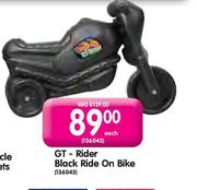 GT-Rider Black Ride On Bike