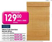 Finishing Touches Heavy Duty Bamboo Roman Blind-1060x1000mm