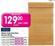 Finishing Touches Heavy Duty Bamboo Roman Blind-1200x1600mm
